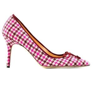 J. Crew Elsie Pink Tweed Pumps Size 6 W/ Box